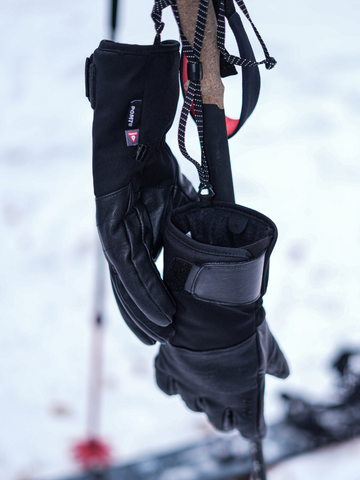 POMT P-Insulate Leather Ski Gloves