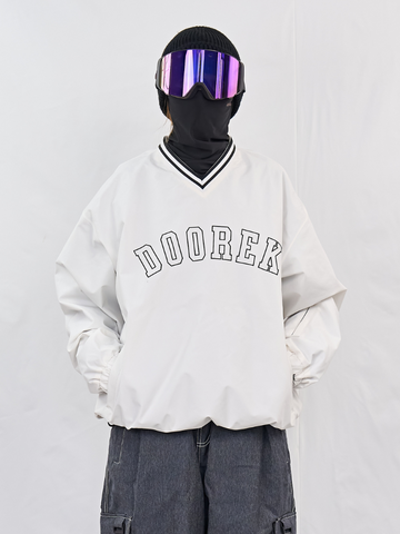Doorek Baseball V-Neck Ski Pullover - Unisex