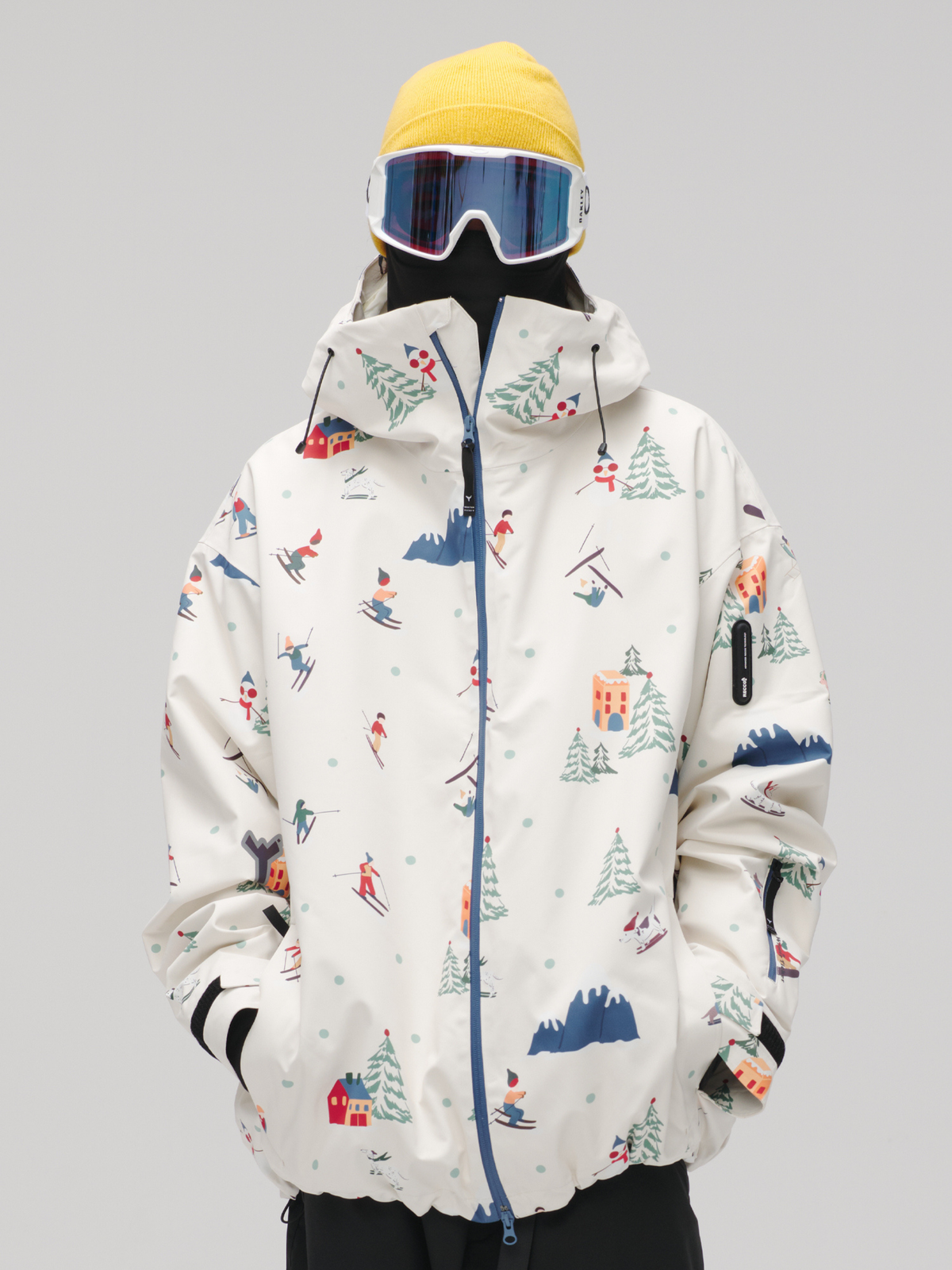 Winter Ticket 3L Canvas Peak Baggy Ski Jacket - Unisex