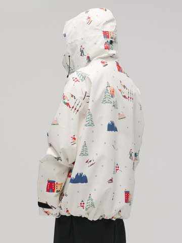 Winter Ticket 3L Canvas Peak Baggy Ski Jacket - Unisex