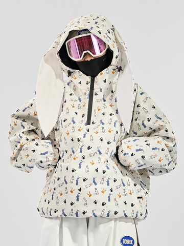 Doorek Bunny Ear Pullover Snow Anorak - Unisex
