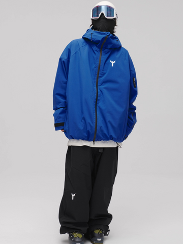 Winter Ticket Klein Blue Baggy Ski Jacket - Unisex