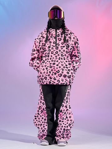 Doorek Pink Leopard Snow Anorak - Unisex