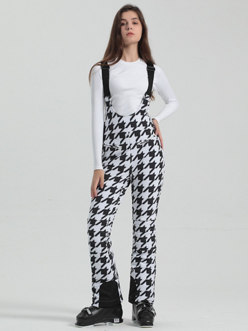 Gsou Snow High Rise Flare Snow Bib Pants - Women's