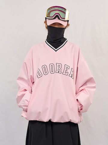 Doorek Baseball V-Neck Ski Pullover - Unisex