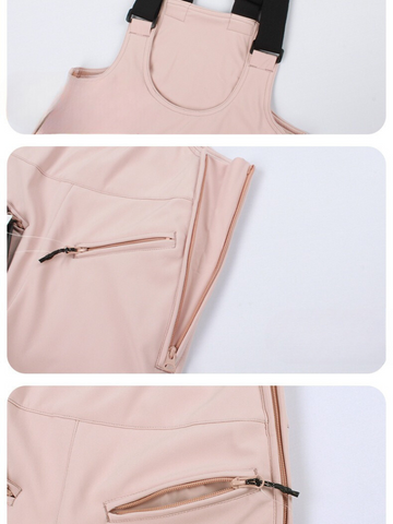 Gsou Snow High Rise Flare Snow Bib Pants - Women's