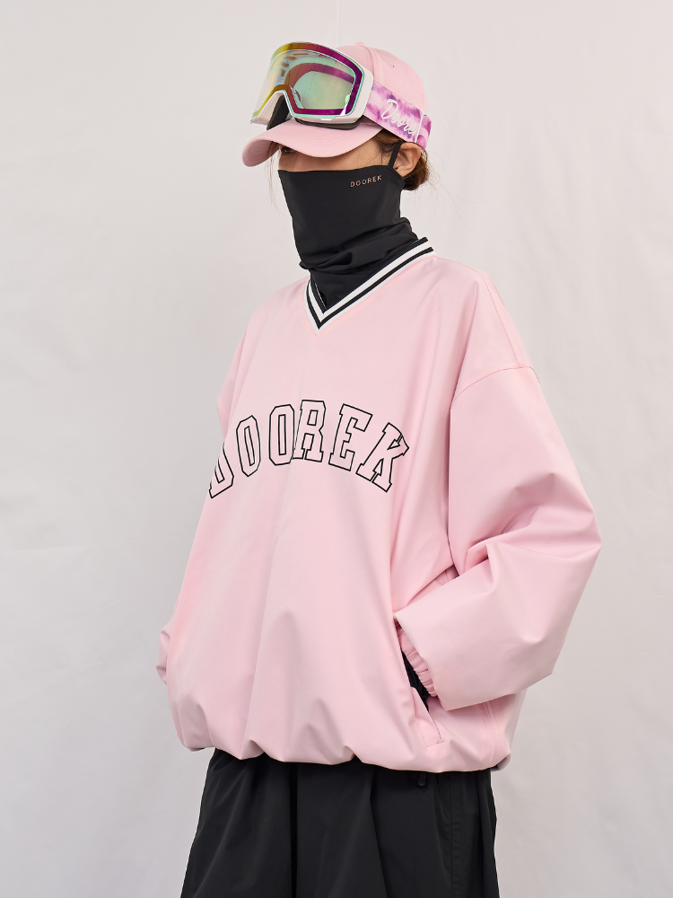 Doorek Baseball V-Neck Ski Pullover - Unisex