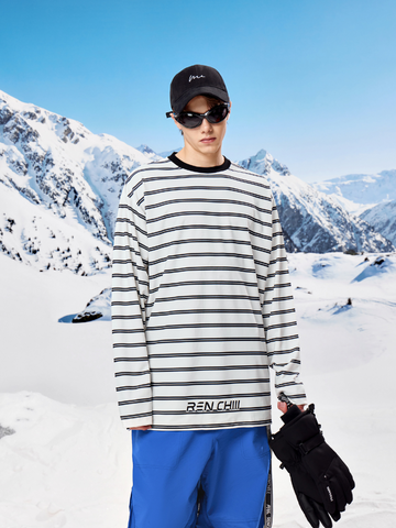RenChill Classic Striped Ski Sweatshirt - Men's