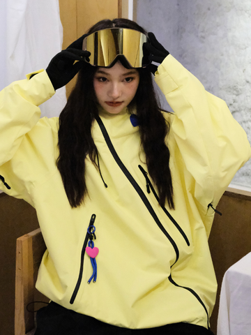 Hellystudio 3L Aurora Zip Lemon Ski Jacket - Unisex
