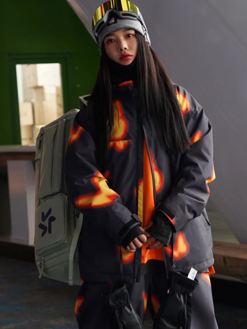 Molocoster Flame Butterfly Snow Jacket - Unisex