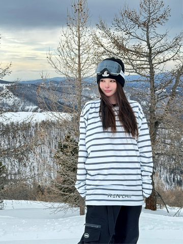 RenChill Classic Striped Ski Sweatshirt - Women's
