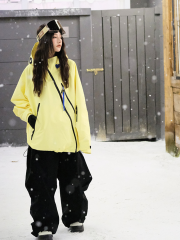 Hellystudio 3L Aurora Zip Lemon Ski Jacket - Unisex