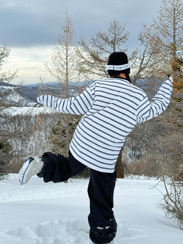 RenChill Classic Striped Ski Sweatshirt - Women's