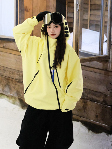 Hellystudio 3L Aurora Zip Lemon Ski Jacket - Unisex