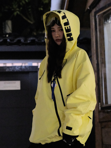 Hellystudio 3L Aurora Zip Lemon Ski Jacket - Unisex