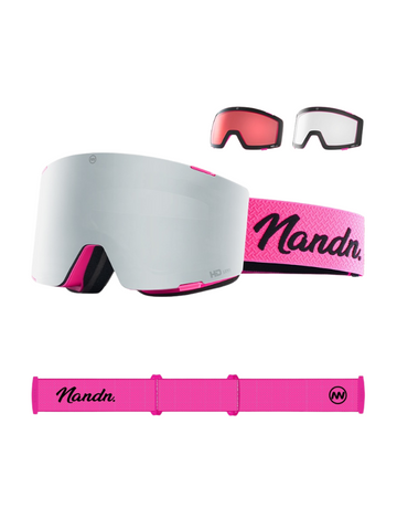 NANEND 3-Lens Magnetic Ski Goggles