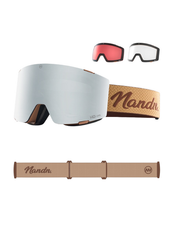 NANEND 3-Lens Magnetic Ski Goggles
