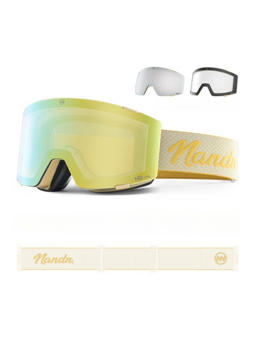 NANEND 3-Lens Magnetic Ski Goggles