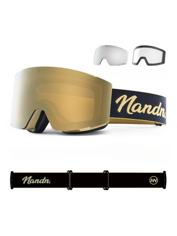 NANEND 3-Lens Magnetic Ski Goggles