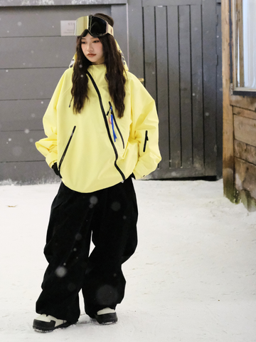 Hellystudio 3L Aurora Zip Lemon Ski Jacket - Unisex