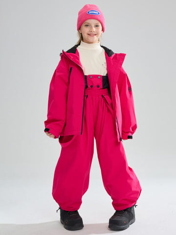 Doorek Kids Detachable Rabbit Ears Hooded Snow Suits