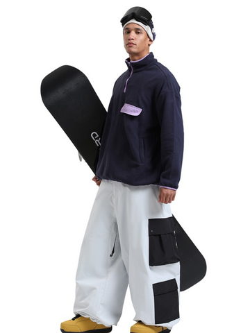 Gsou Snow Color Block Double Cargo Snow Pants - Unisex