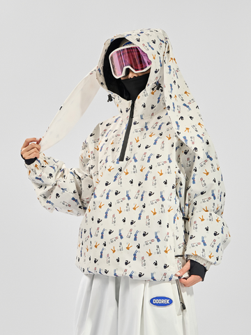 Doorek Bunny Ear Pullover Snow Anorak - Unisex