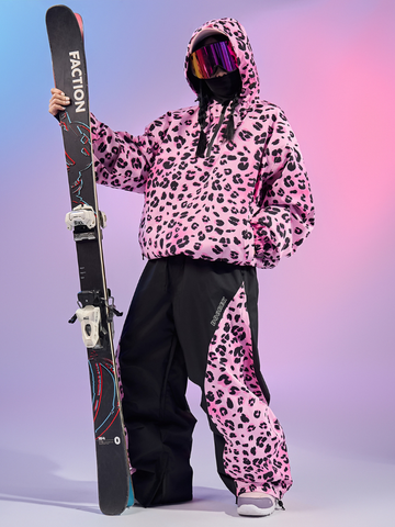 Doorek Pink Leopard Snow Anorak - Unisex