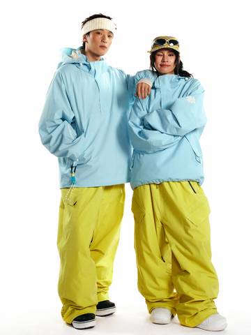 LITAN Bold Yellow Baggy Cargo Pants - Unisex