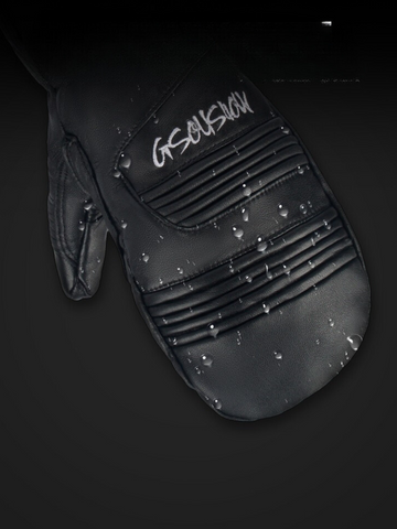 Gsou Snow Winter Leather Ski Mittens