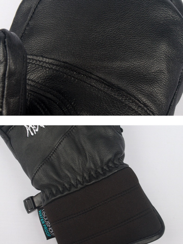 Gsou Snow Winter Leather Ski Mittens