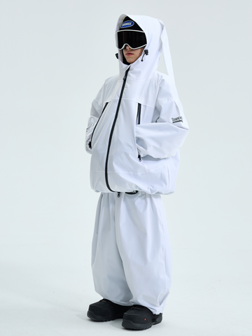 Doorek Kids Detachable Rabbit Ears Hooded Snow Jacket