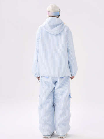 Molocoster 3L Striped Fleece Snow Pullover - Unisex