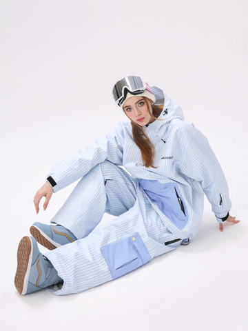 Molocoster 3L Striped Fleece Snow Pullover - Unisex