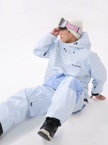 Molocoster 3L Striped Fleece Snow Pullover - Unisex