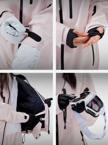 NANEND Pink 3L Winter Ski Jacket - Unisex