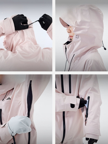 NANEND Pink 3L Winter Ski Jacket - Unisex
