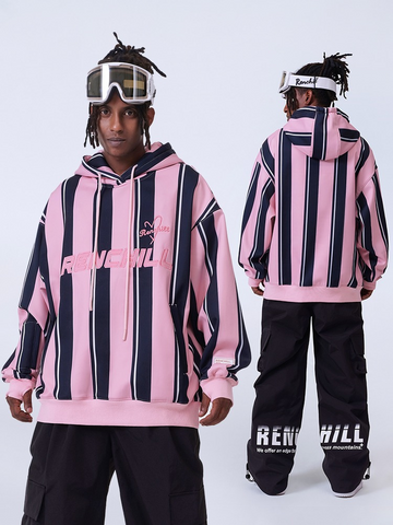 RenChill Winter Striped Snowboard Hoodie - Men's
