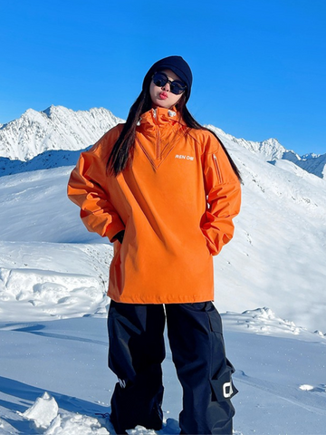 RenChill Cute Orange Bear Hoodie - Unisex