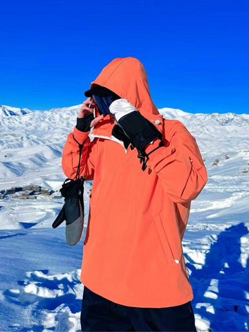 RenChill Cute Orange Bear Hoodie - Unisex