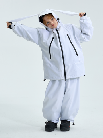 Doorek Kids Detachable Rabbit Ears Hooded Snow Suits