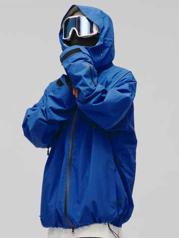 Winter Ticket Klein Blue Baggy Ski Jacket - Unisex
