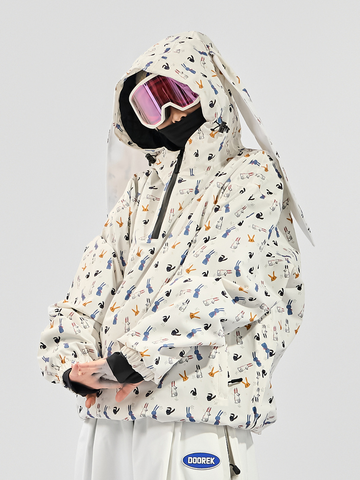 Doorek Bunny Ear Pullover Snow Anorak - Unisex