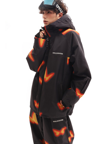 Molocoster Flame Butterfly Snow Pants - Unisex
