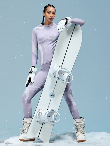 Nandn x AWEX Merino Quick-Dry Purple Base Layer - Women's