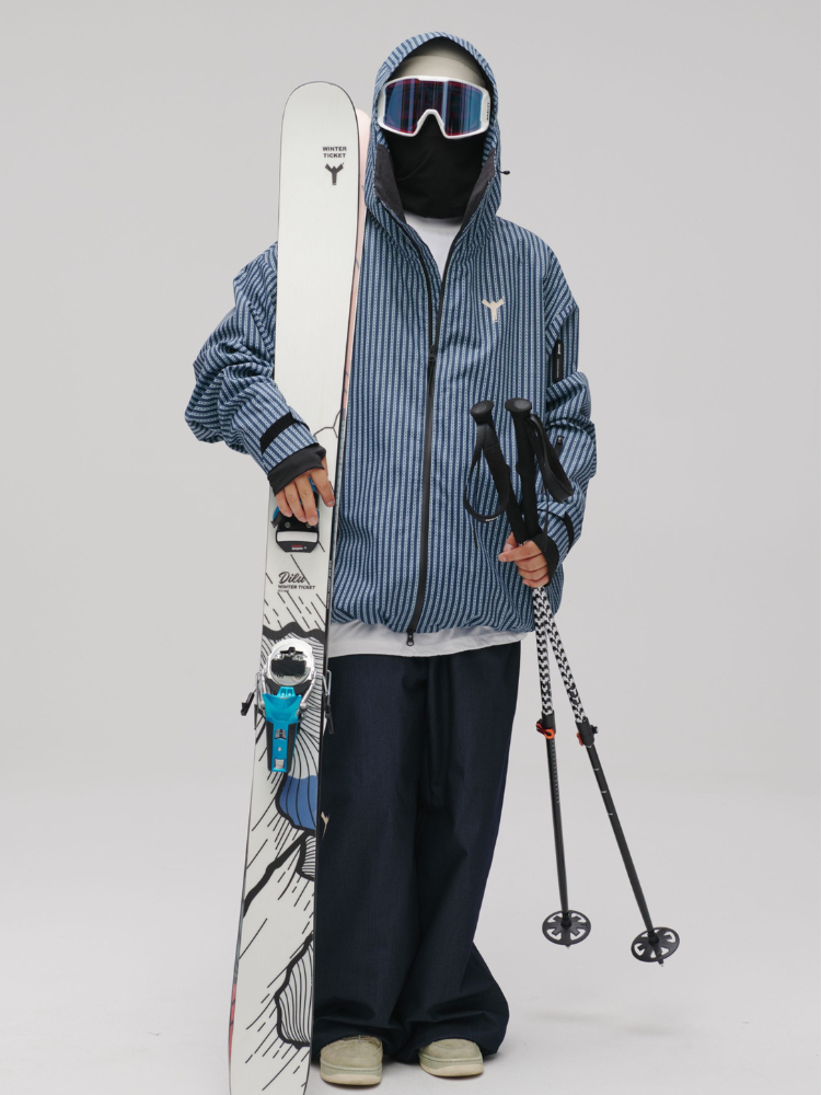 Winter Ticket Denim Steeze Baggy Ski Pants - Unisex