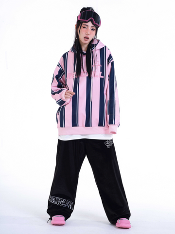 RenChill Winter Striped Snowboard Hoodie - Women's