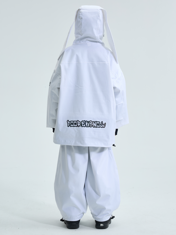 Doorek Kids Detachable Rabbit Ears Hooded Snow Suits