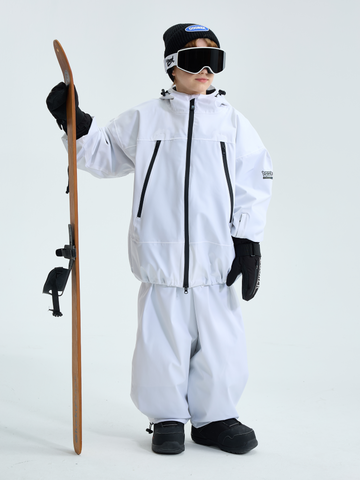 Doorek Kids Detachable Rabbit Ears Hooded Snow Suits