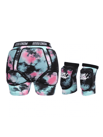 Gsou Snow Unisex Undercover Protective Shorts & Knee Pads Set